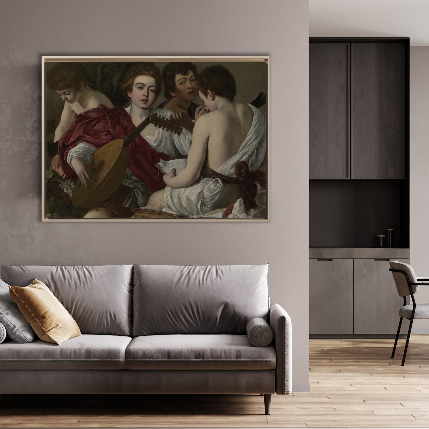 Caravaggio - I musicisti | Stampa piatta HD o in 3D