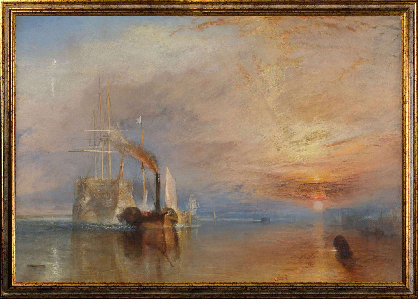 Turner - La valorosa Téméraire | Stampa piatta HD o in 3D