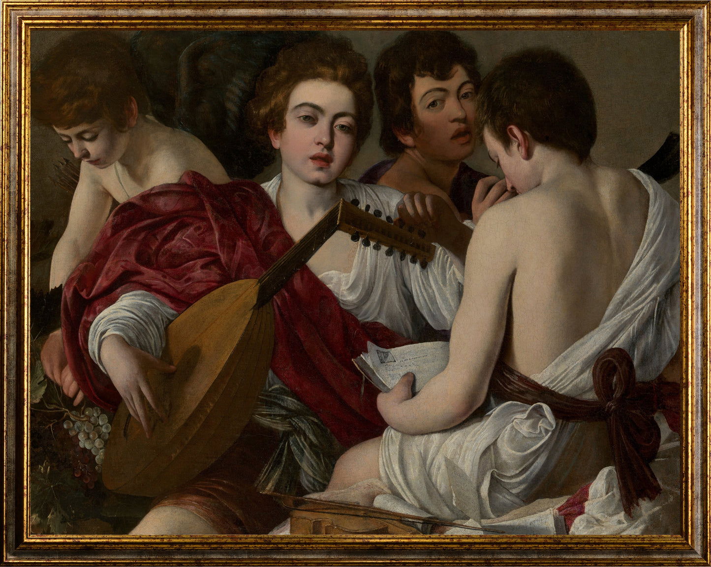 Caravaggio - I musicisti | Stampa piatta HD o in 3D