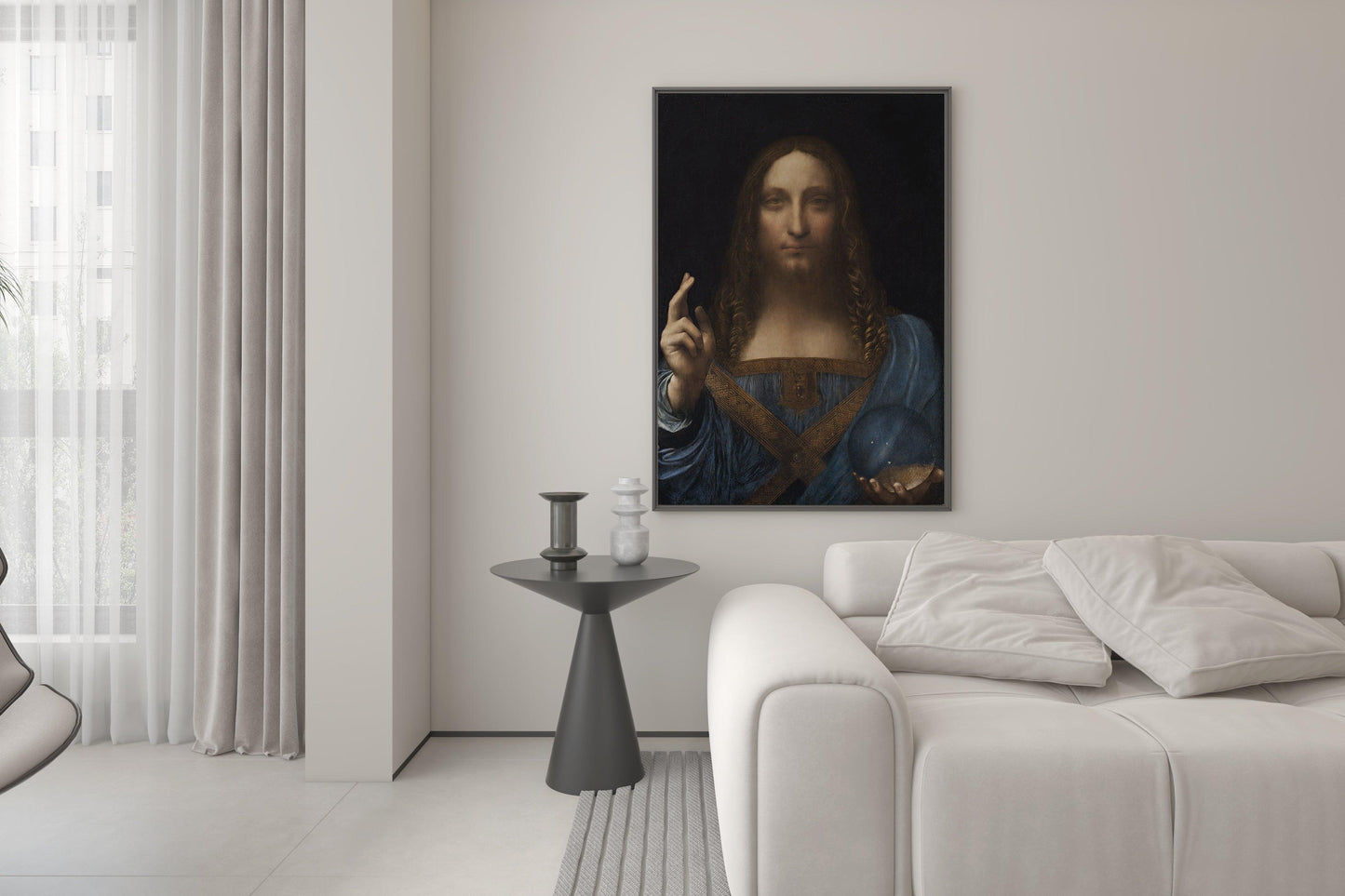 Da Vinci - Salvator mundi | Effetto lucido - Materico