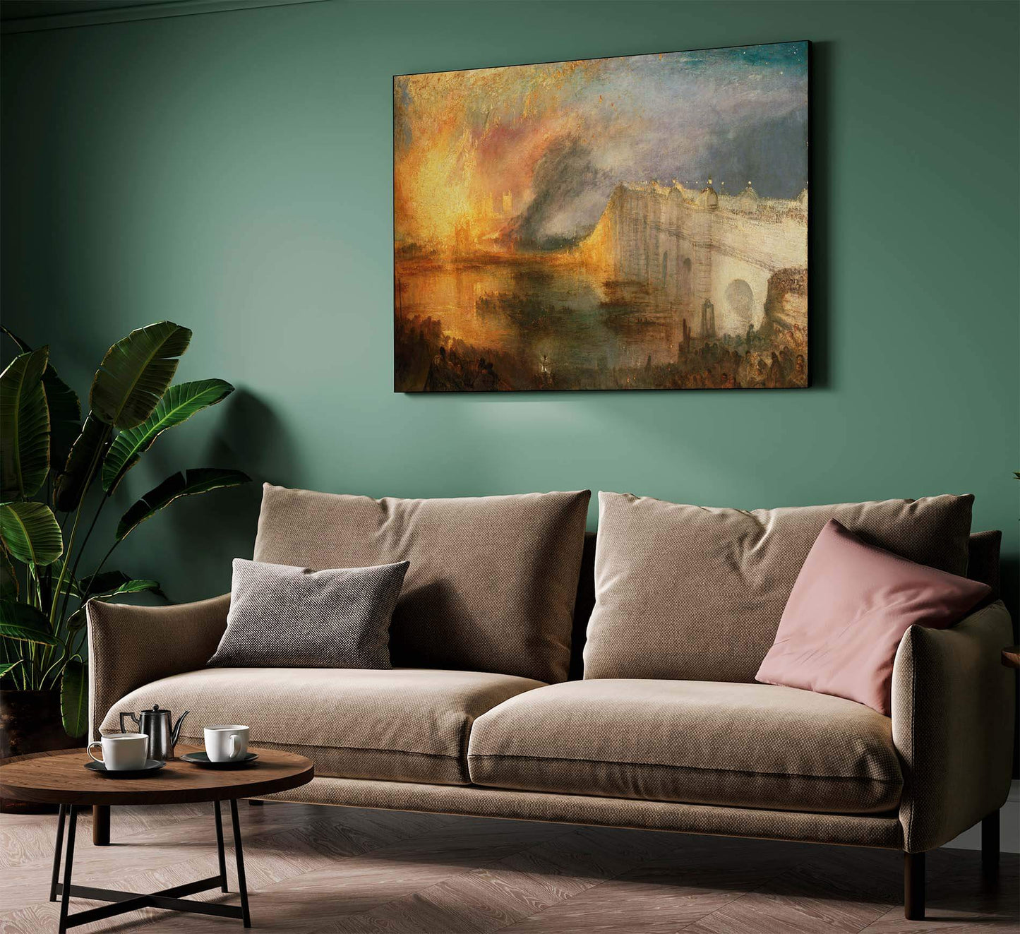 Turner - L'incendio delle Camere dei Lord e dei Comuni (Versione al Philadelphia Museum of Art) | Stampa piatta HD o in 3D