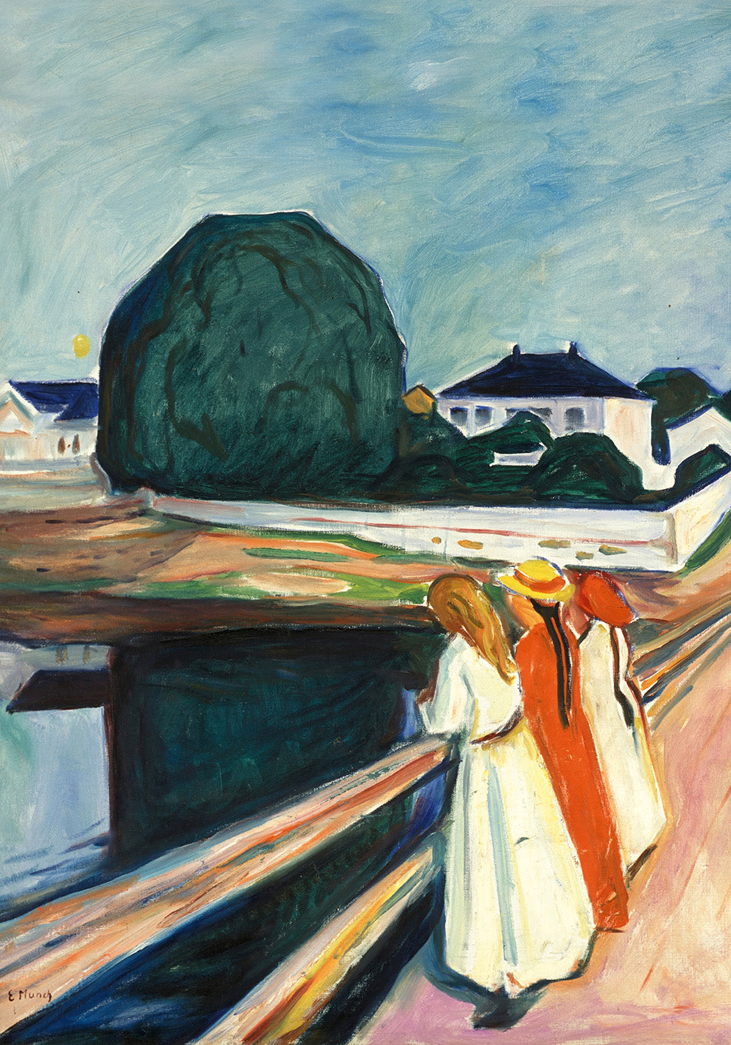 Munch - Girls on the Bridge | Flat HD or 3D Print
