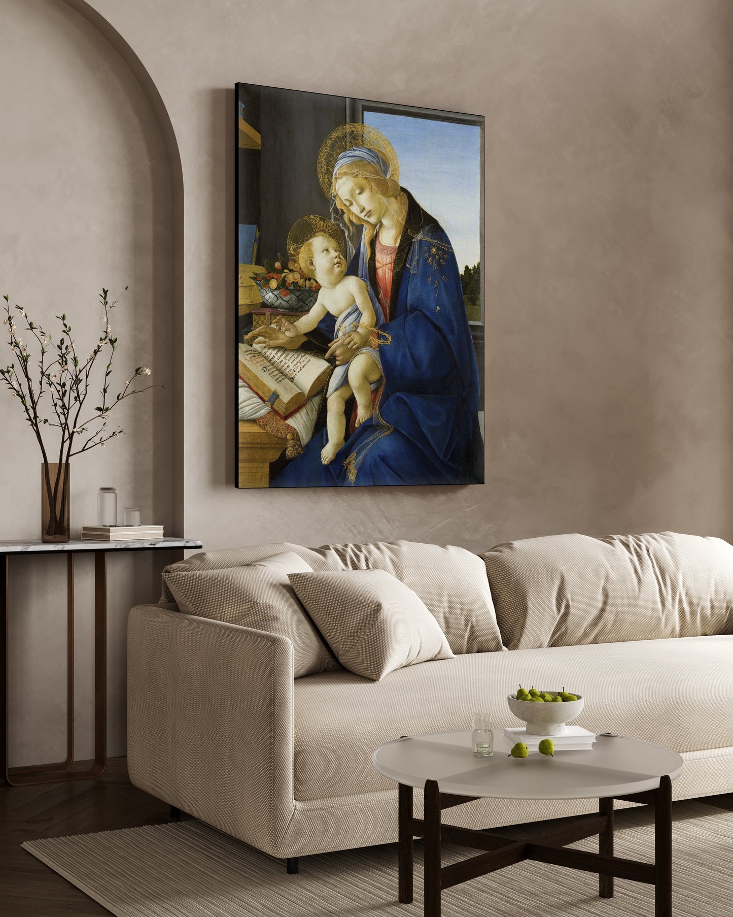 Botticelli - Madonna del libro | Stampa piatta HD o in 3D