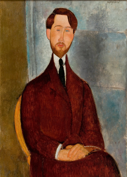 Modigliani - Ritratto di Leopold Zborowski | Stampa piatta HD o in 3D