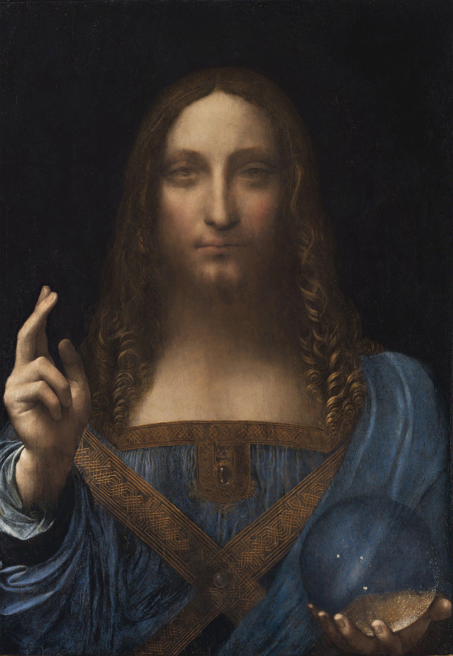 Da Vinci - Salvator mundi | Effetto lucido - Materico