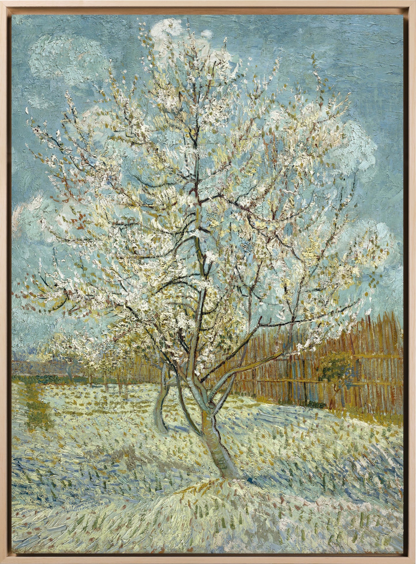 Van Gogh -  Albero di pesco rosa | Stampa piatta HD o in 3D