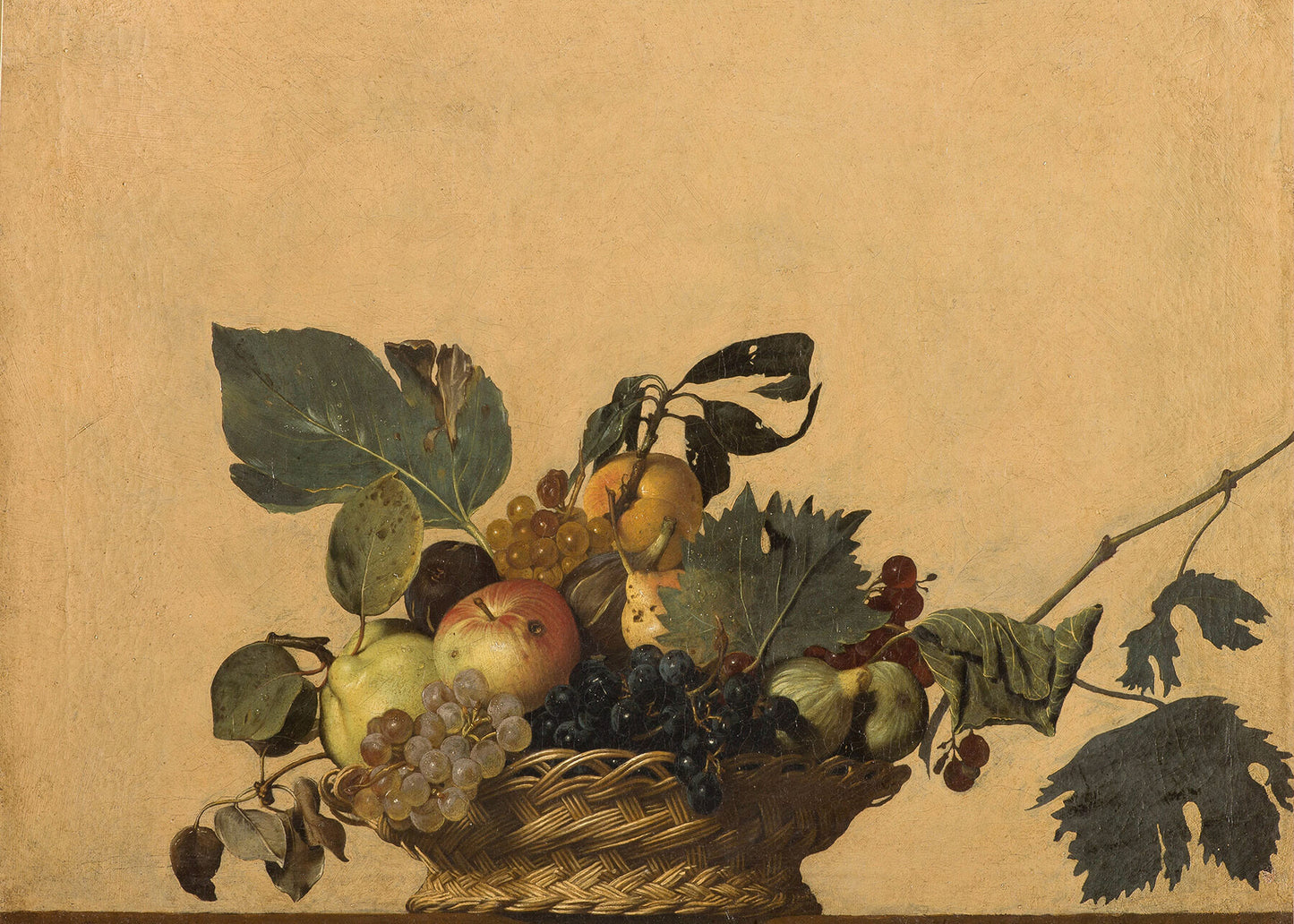 Caravaggio - La canestra | Stampa piatta HD o 3D