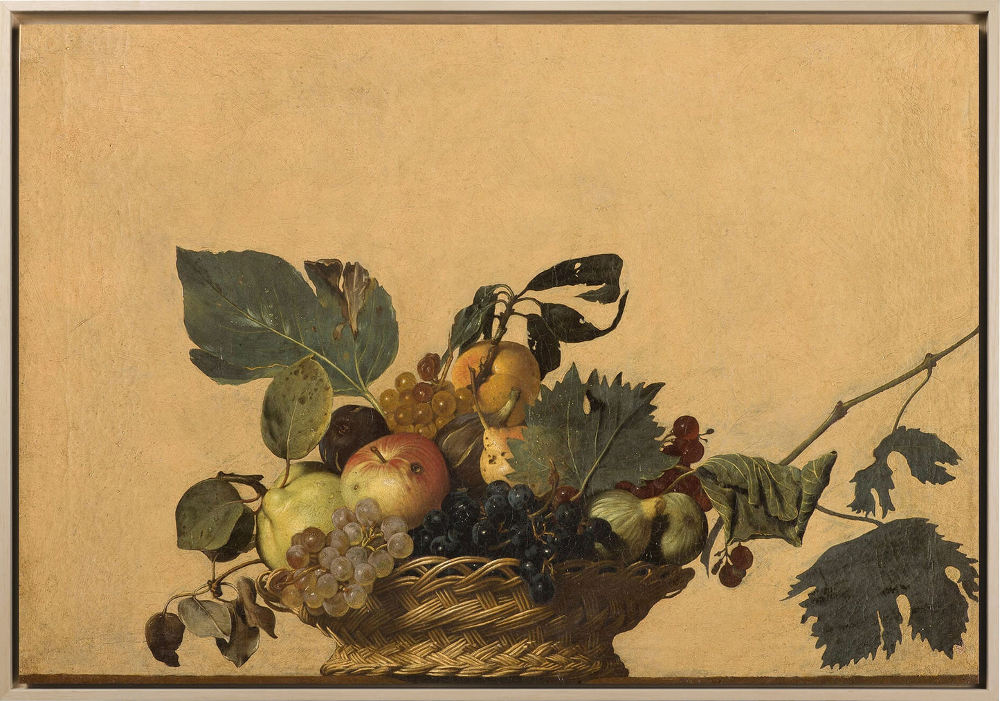 Caravaggio - La canestra | Stampa piatta HD o 3D