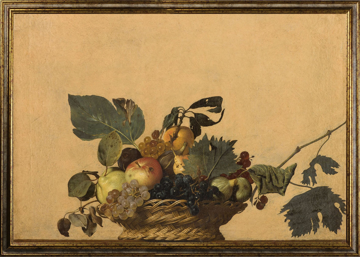 Caravaggio - La canestra | Stampa piatta HD o 3D