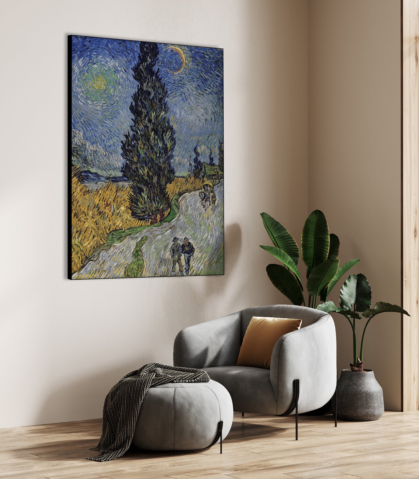 Van Gogh - Cipresso in provenza | Stampa piatta HD o in 3D