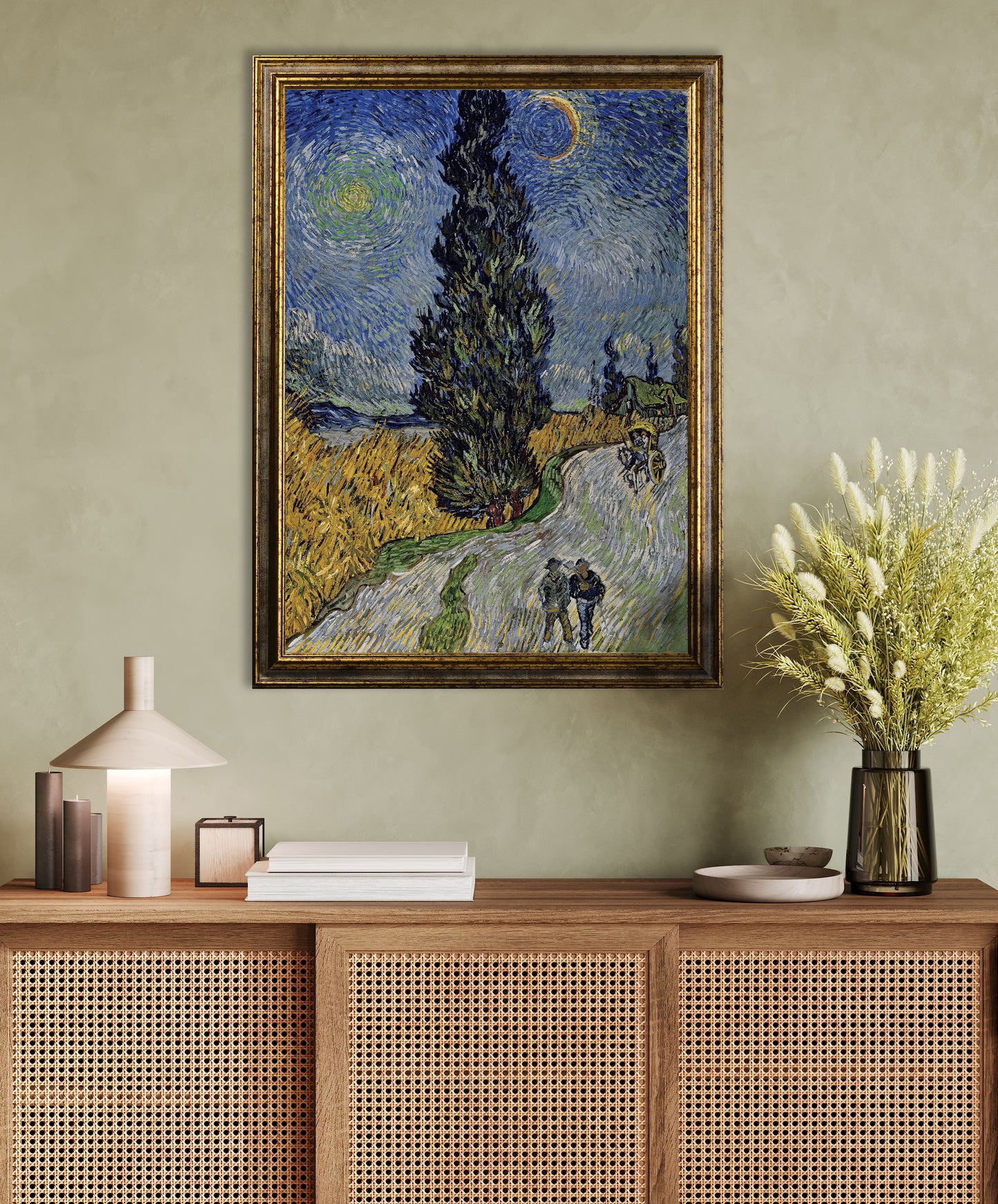 Van Gogh - Cipresso in provenza | Stampa piatta HD o in 3D