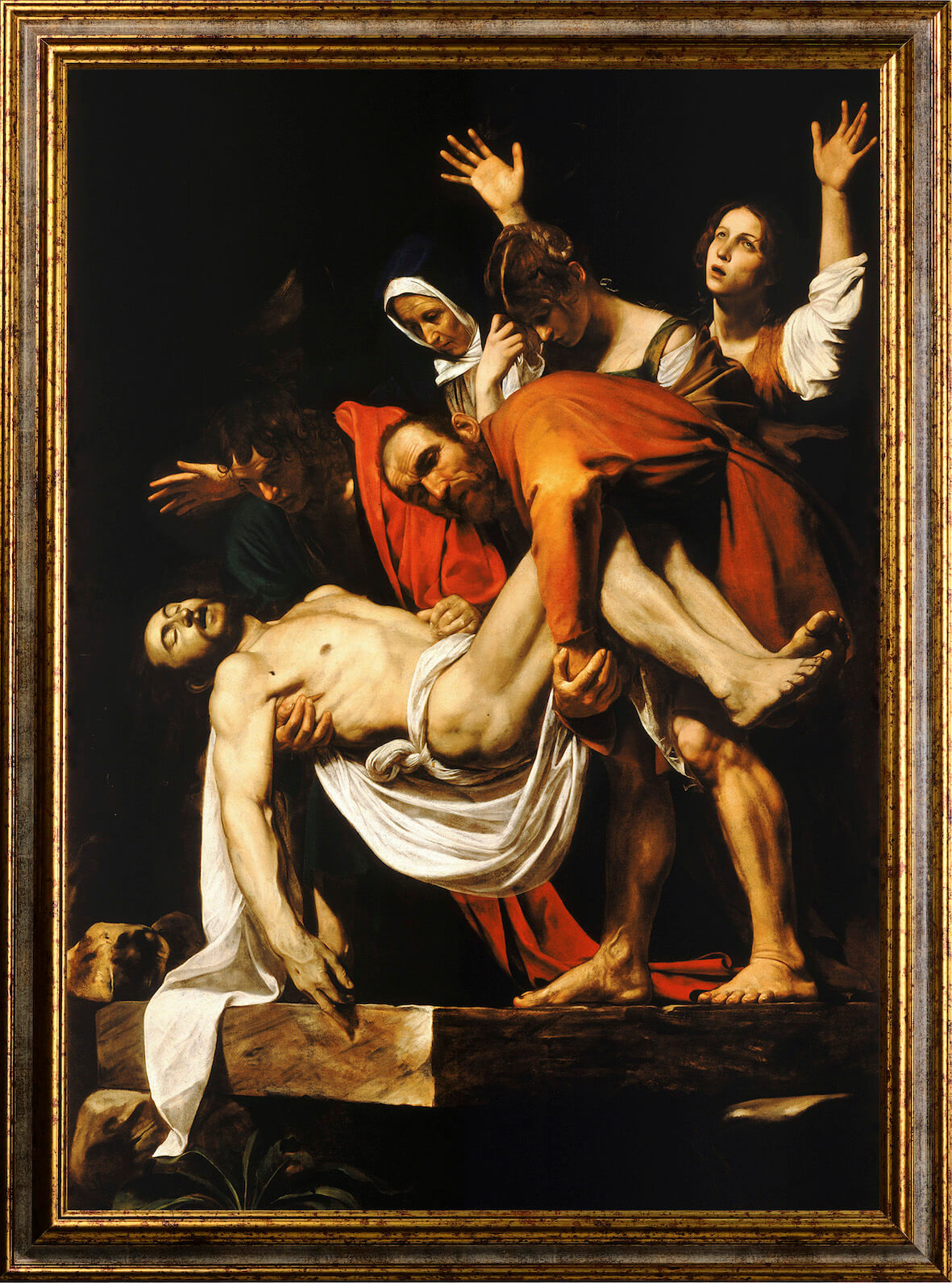 Caravaggio - Deposizione | Stampa piatta HD o in 3D