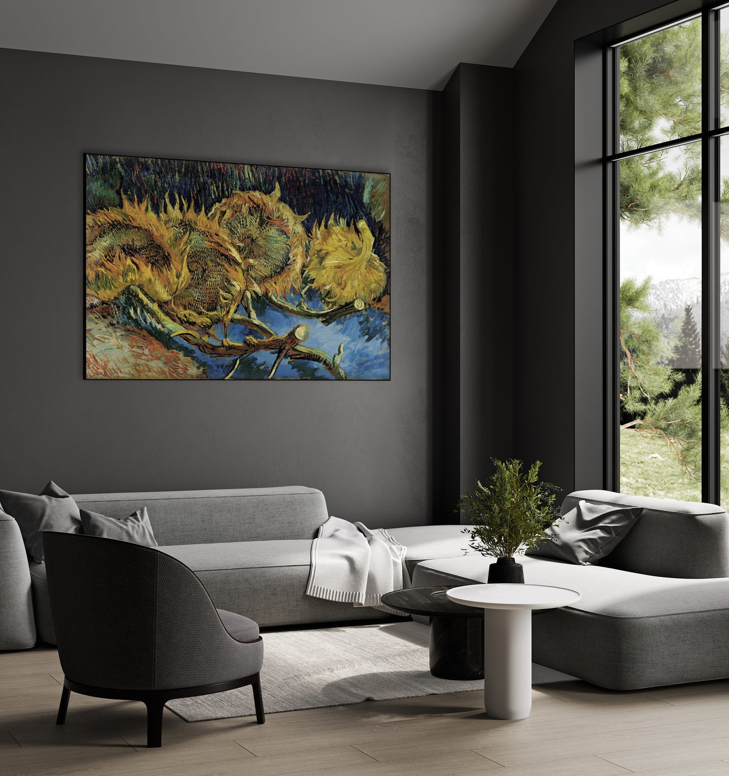 Van Gogh - Sternennacht | HD-Flach- oder 3D-Druck