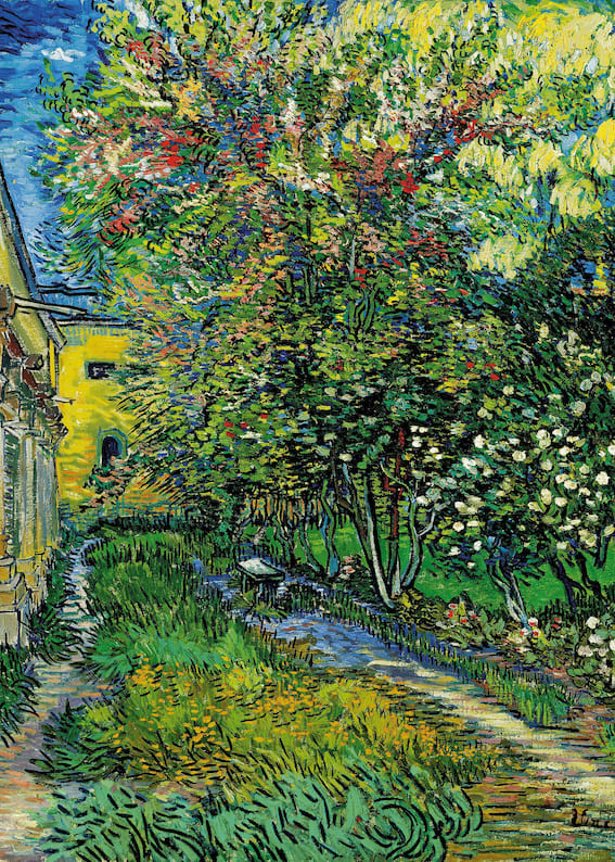 Van Gogh - Sentiero del giardino del manicomio di Saint-Rémy | Stampa piatta HD o in 3D