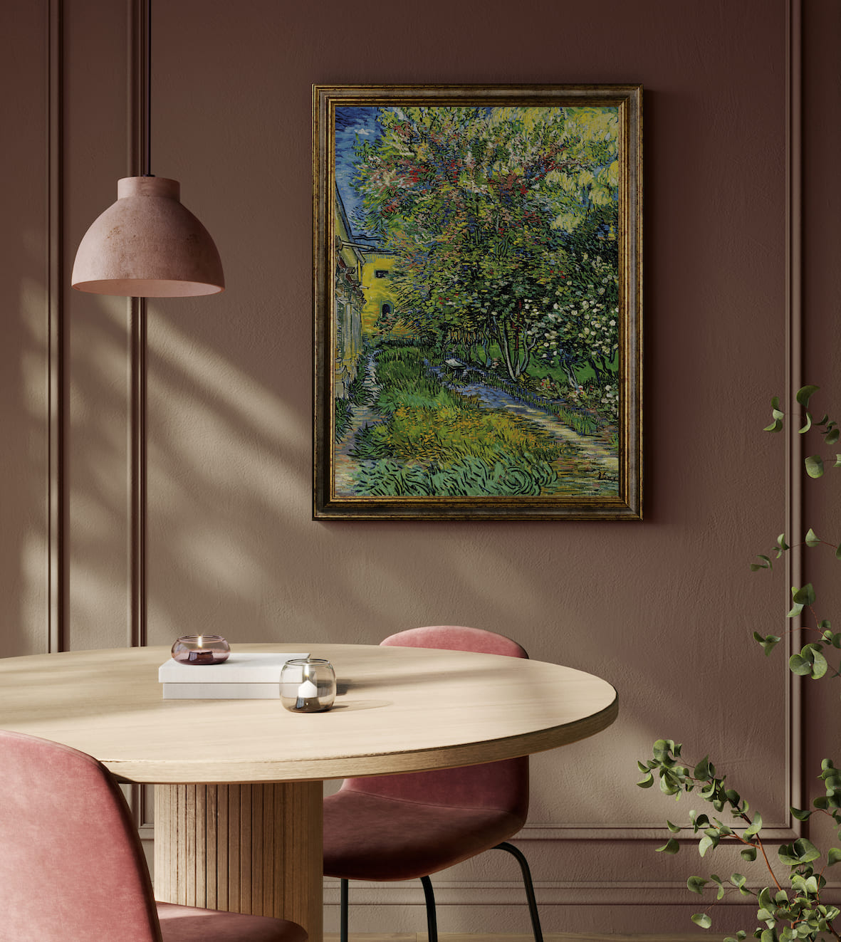 Van Gogh - Sentiero del giardino del manicomio di Saint-Rémy | Stampa piatta HD o in 3D