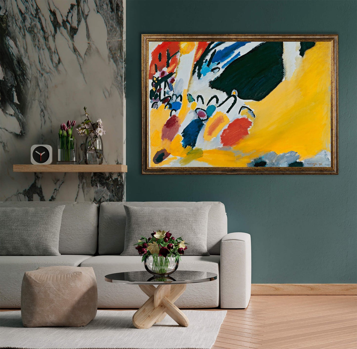 Kandinsky- Impressione III | Stampa piatta HD o in 3D