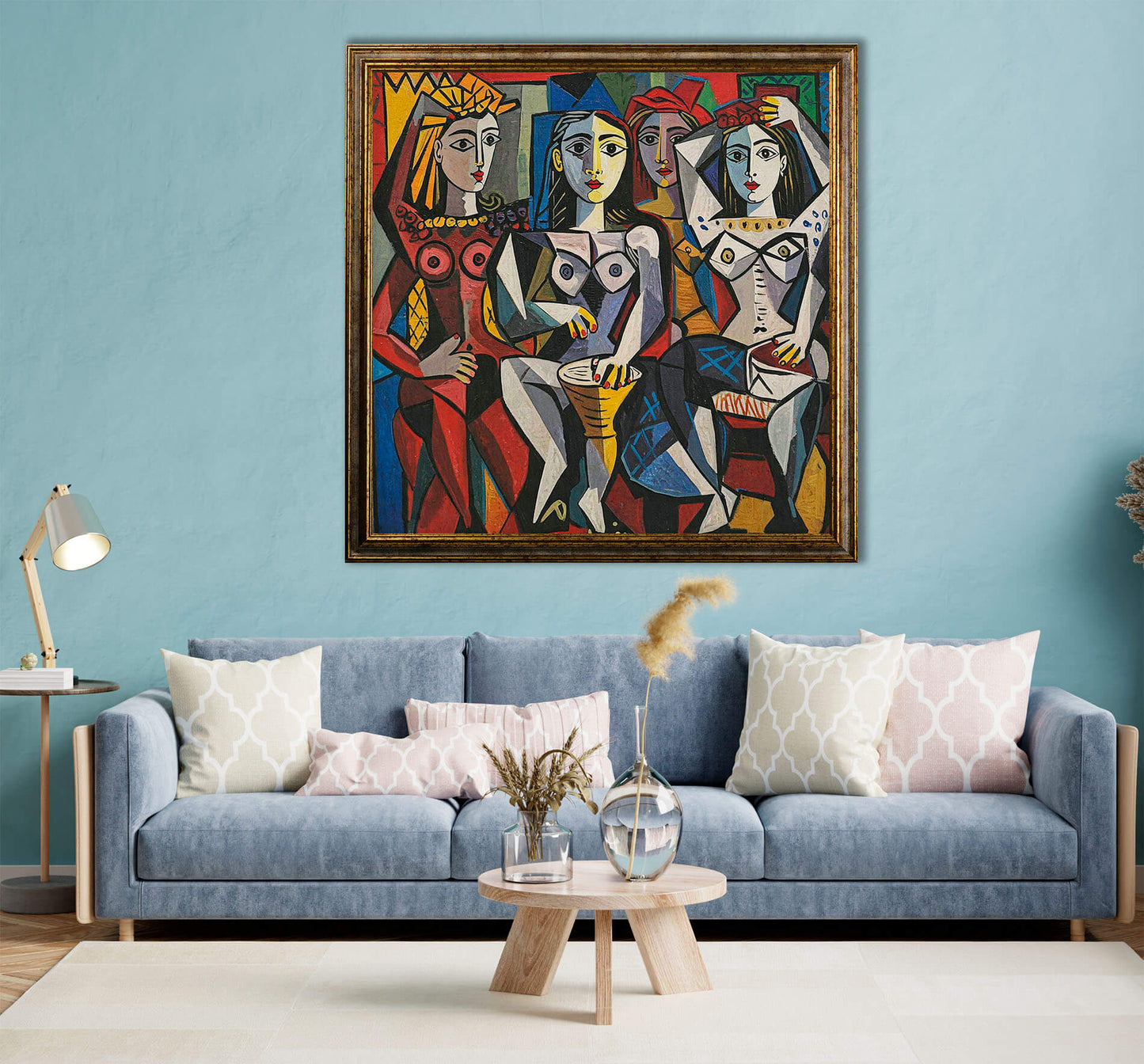 Ispirazione Picasso - Donne che ballano | Stampa piatta HD o in 3D