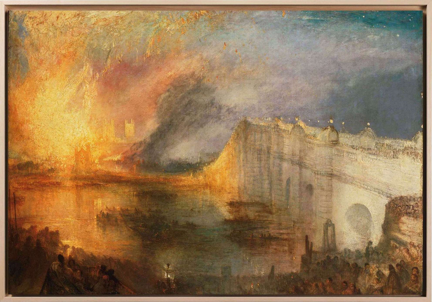 Turner - L'incendio delle Camere dei Lord e dei Comuni (Versione al Philadelphia Museum of Art) | Stampa piatta HD o in 3D