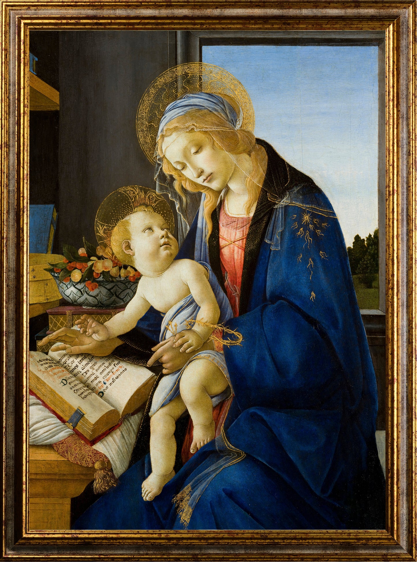 Botticelli - Madonna del libro | Stampa piatta HD o in 3D