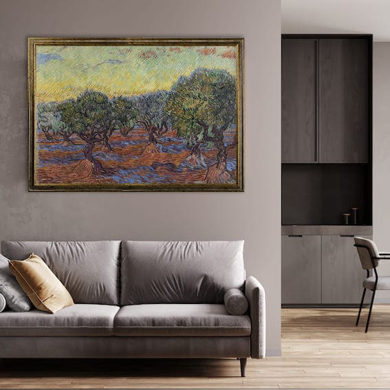 Van Gogh - Olive Grove, Saint-Rémy | Stampa piatta HD o in 3D