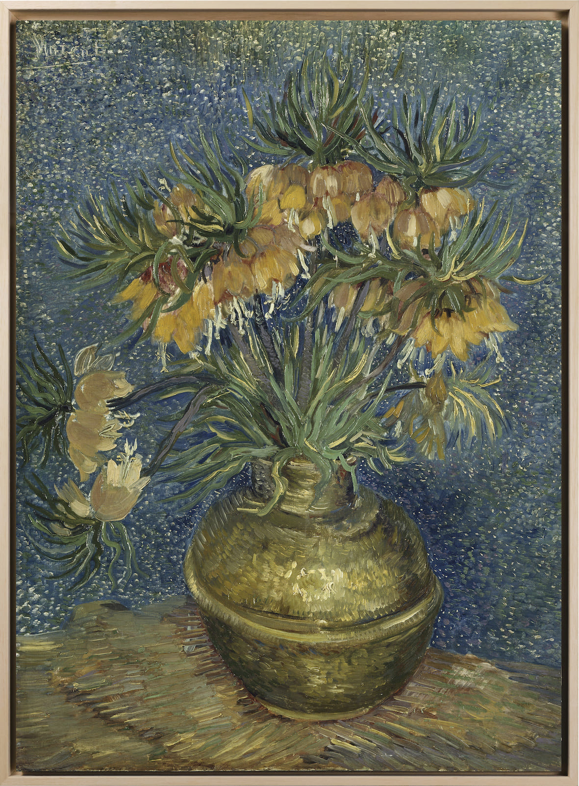 Van Gogh - La Fritillaria imperiale in un vaso di rame | Stampa piatta HD o in 3D