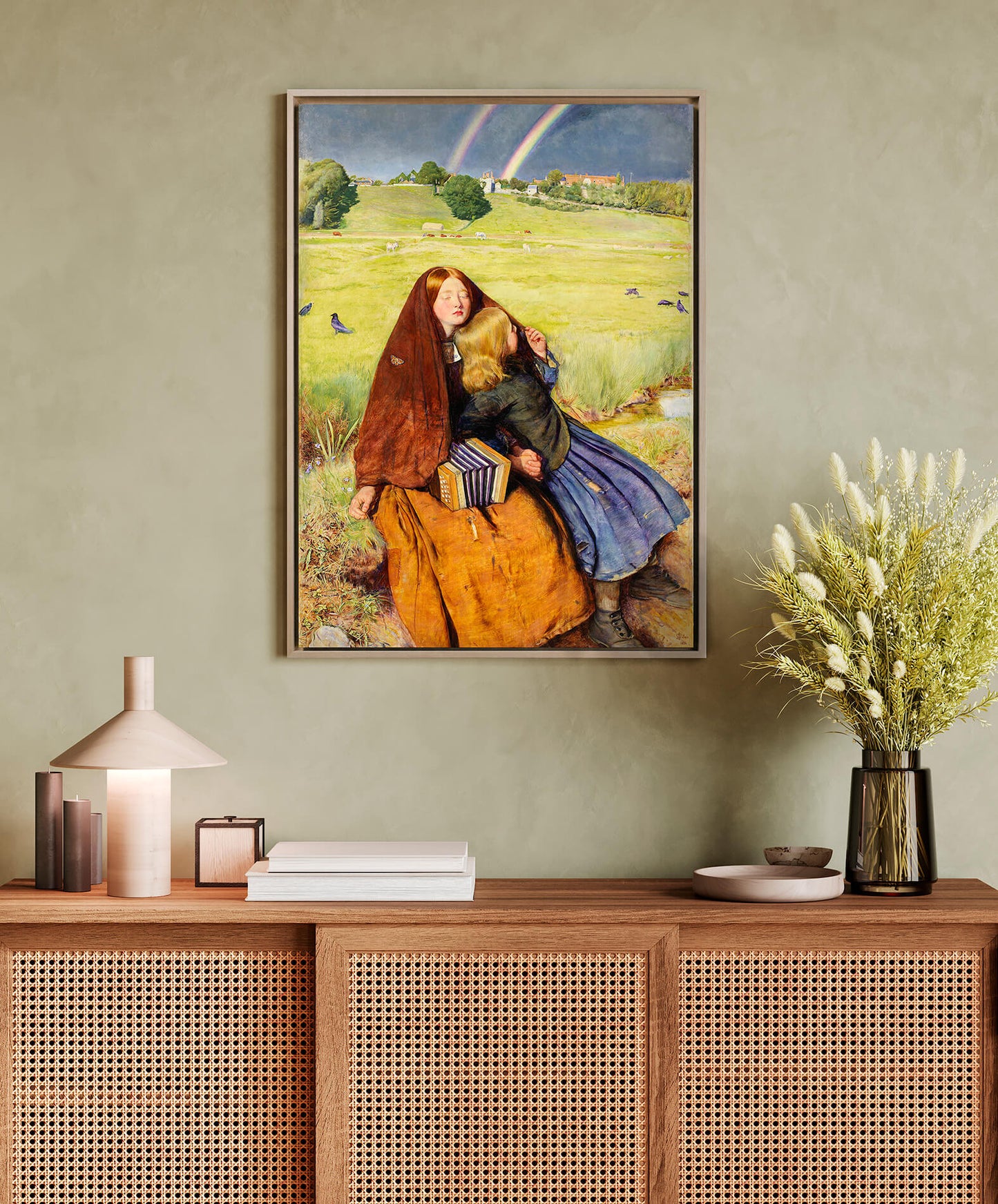 John Everett Millais - La ragazza cieca | Stampa piatta HD o in 3D