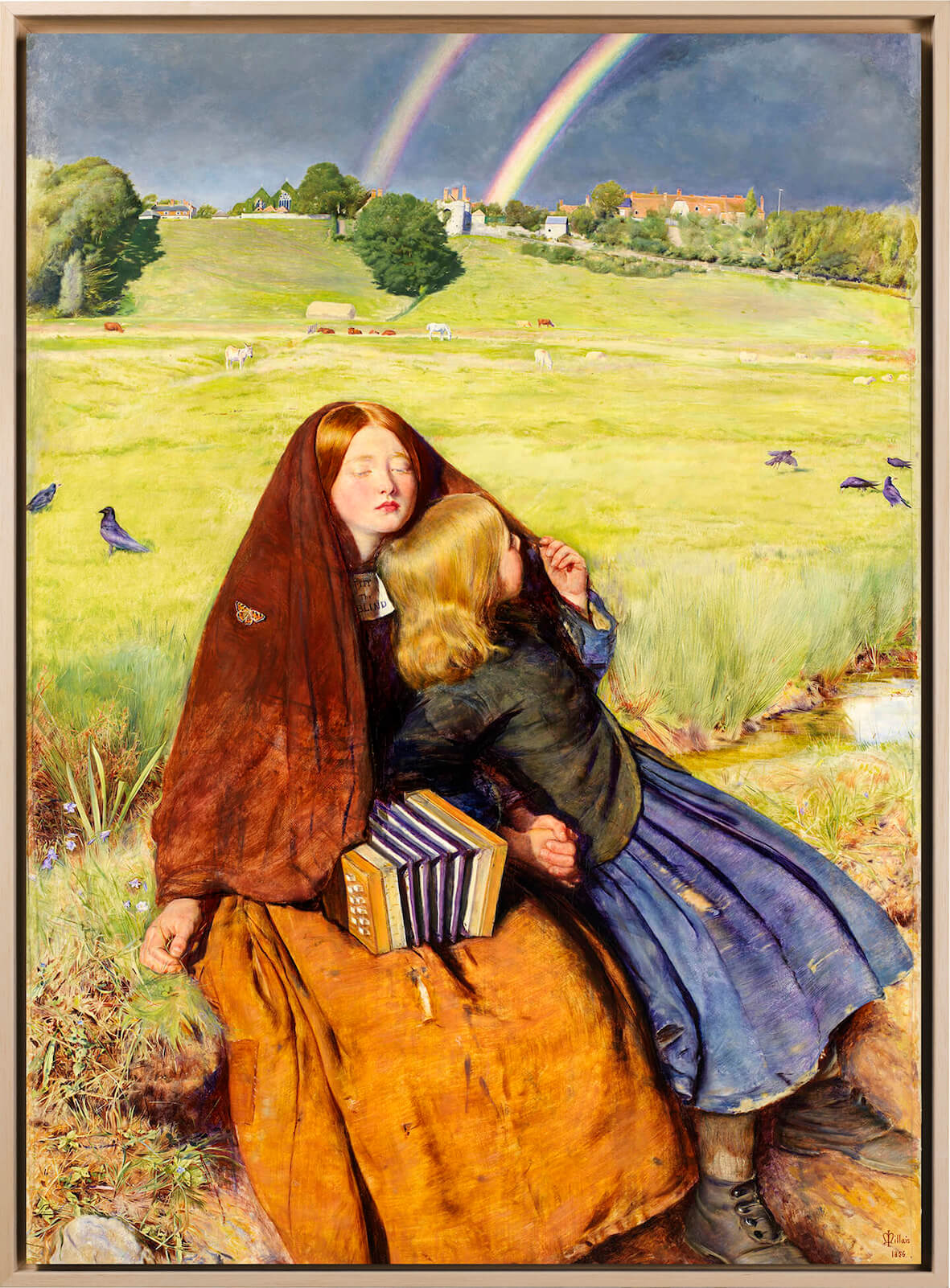 John Everett Millais - La ragazza cieca | Stampa piatta HD o in 3D