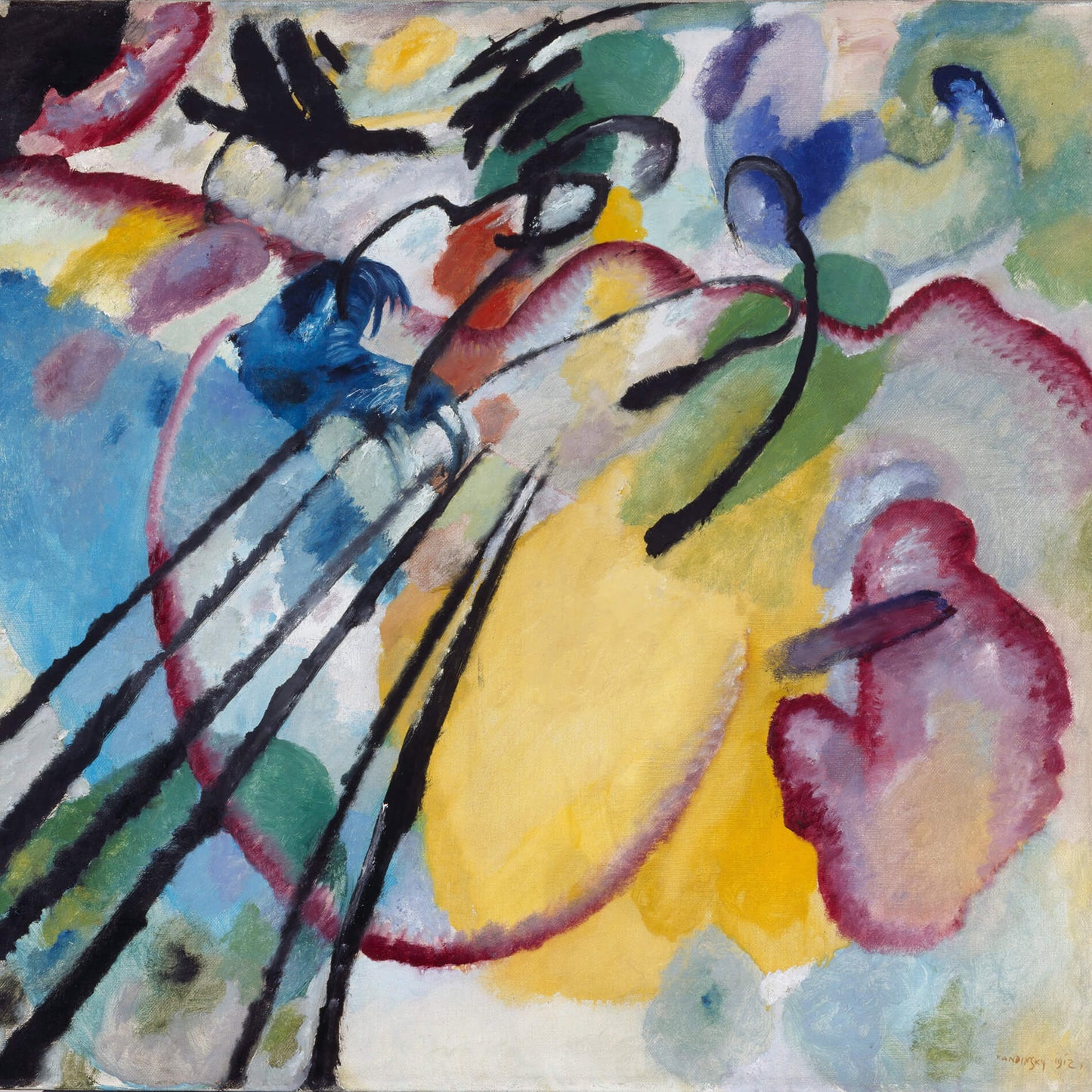 Kandinsky- Improvvisazione 26 Stampa piatta HD o in 3D