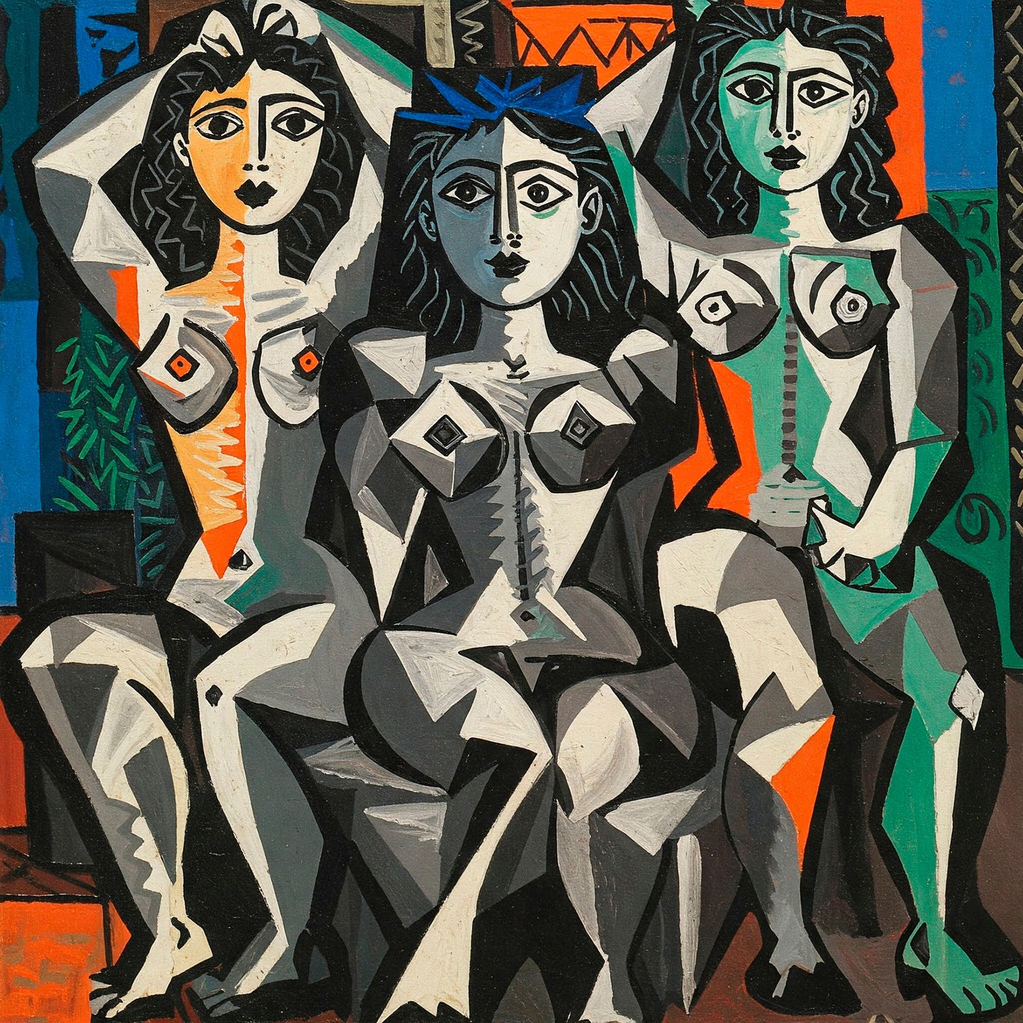Ispirazione Picasso - Corpi femminili | Stampa piatta HD o in 3D