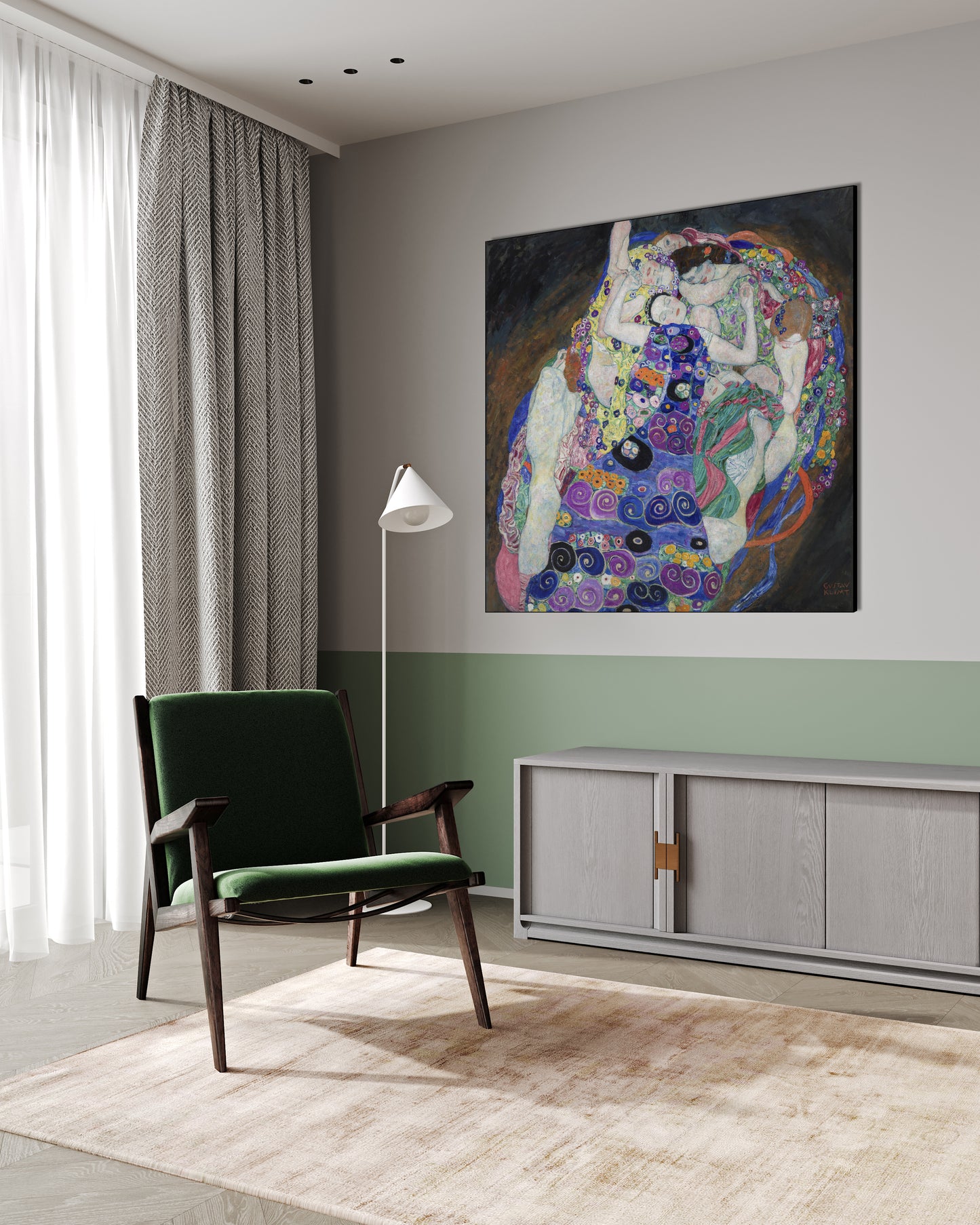 Klimt - La Vergine | Stampa piatta HD o in 3D