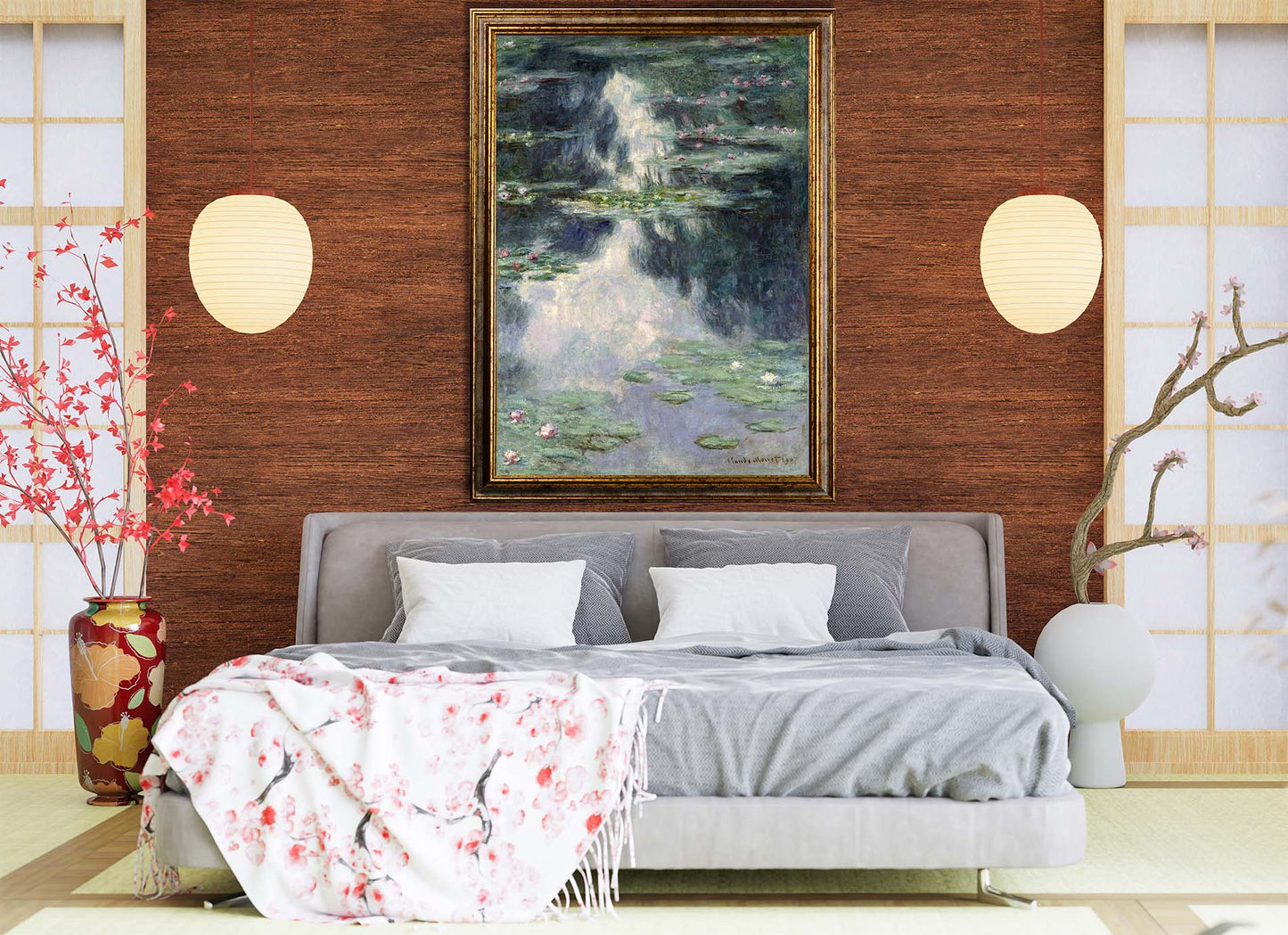 Monet - Water Lilies by Day | Glossy Effect