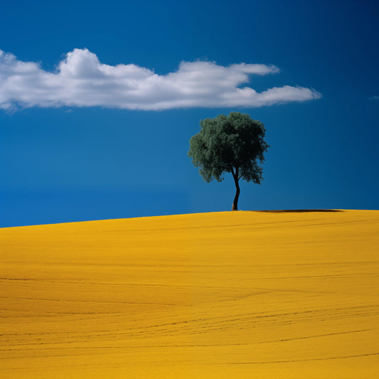 Natura - Disegno campo di grano | Effetto lucido - Materico