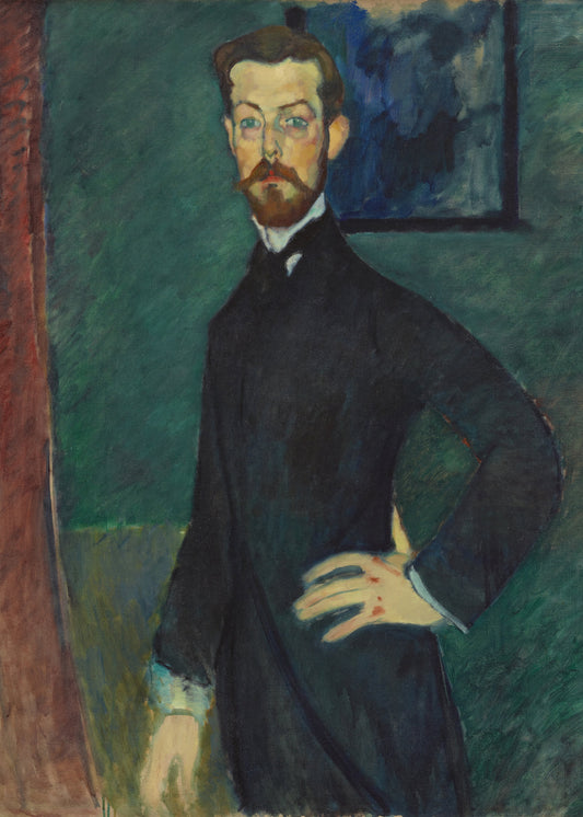 Modigliani - Ritratto del Dr. Paul Alexandre | Stampa piatta HD o in 3D