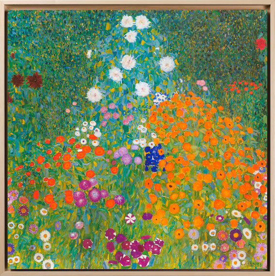 Klimt - Giardino fiorito | Stampa piatta HD o in 3D