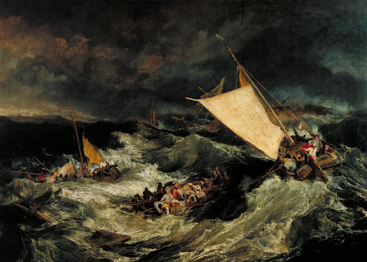Turner - Il naufragio | Stampa piatta HD o in 3D