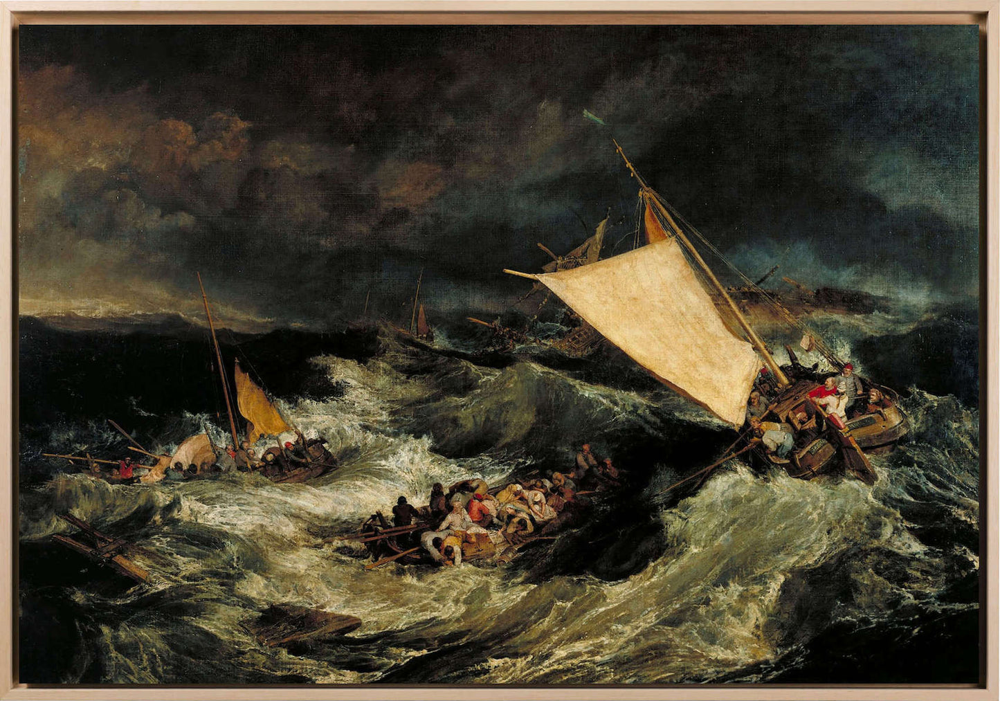 Turner - Il naufragio | Stampa piatta HD o in 3D