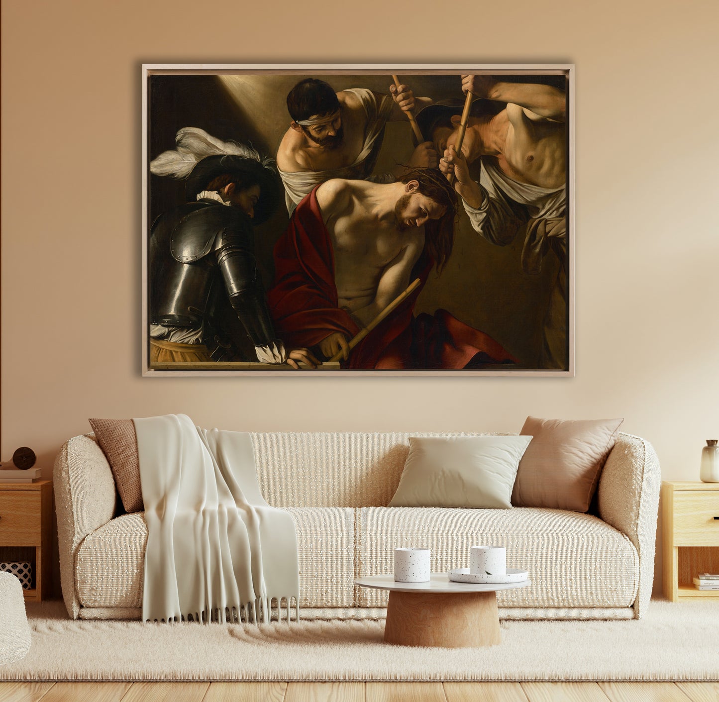 Caravaggio - Incoronazione di spine | Stampa piatta HD o in 3D