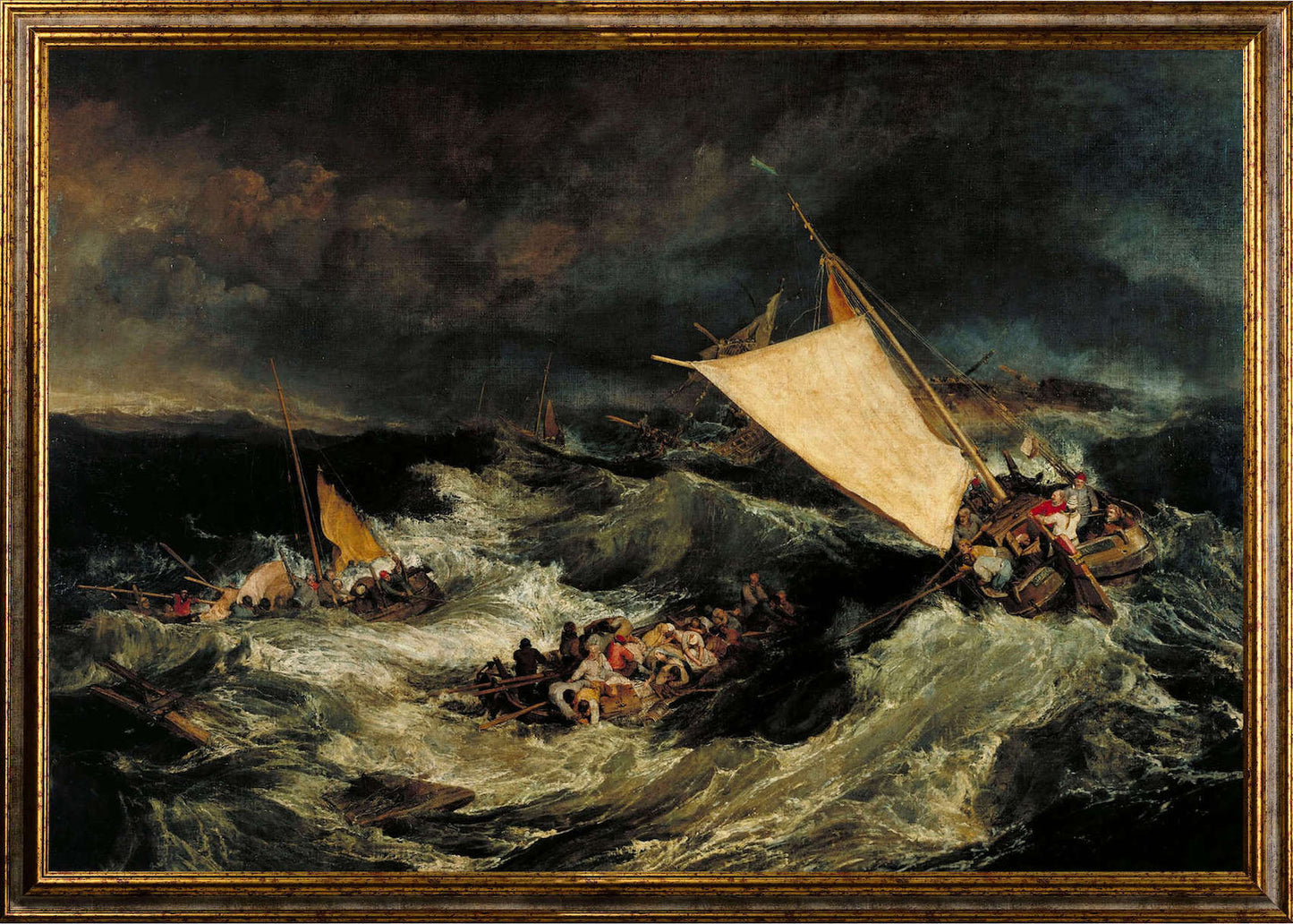 Turner - Il naufragio | Stampa piatta HD o in 3D