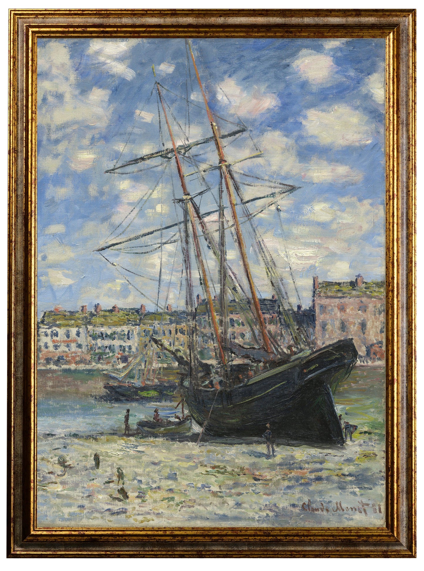 Monet - Il veliero | Effetto lucido - Materico