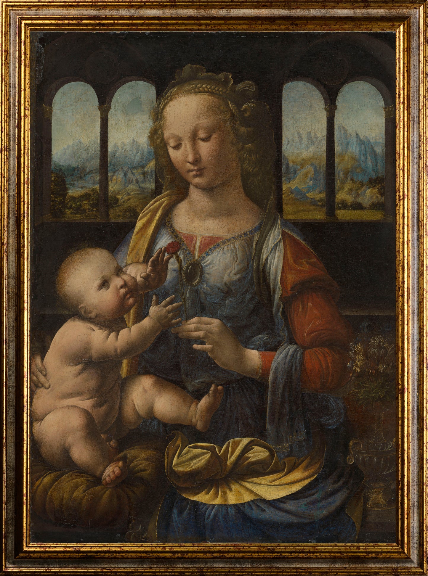 Da Vinci - Madonna del garofano | Effetto lucido