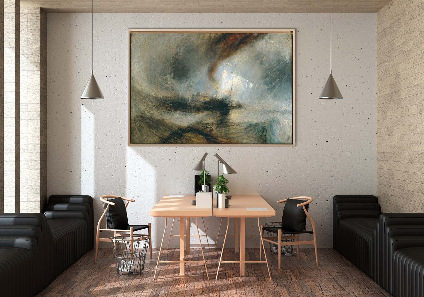 Turner - Tempesta di neve | Stampa piatta HD o in 3D