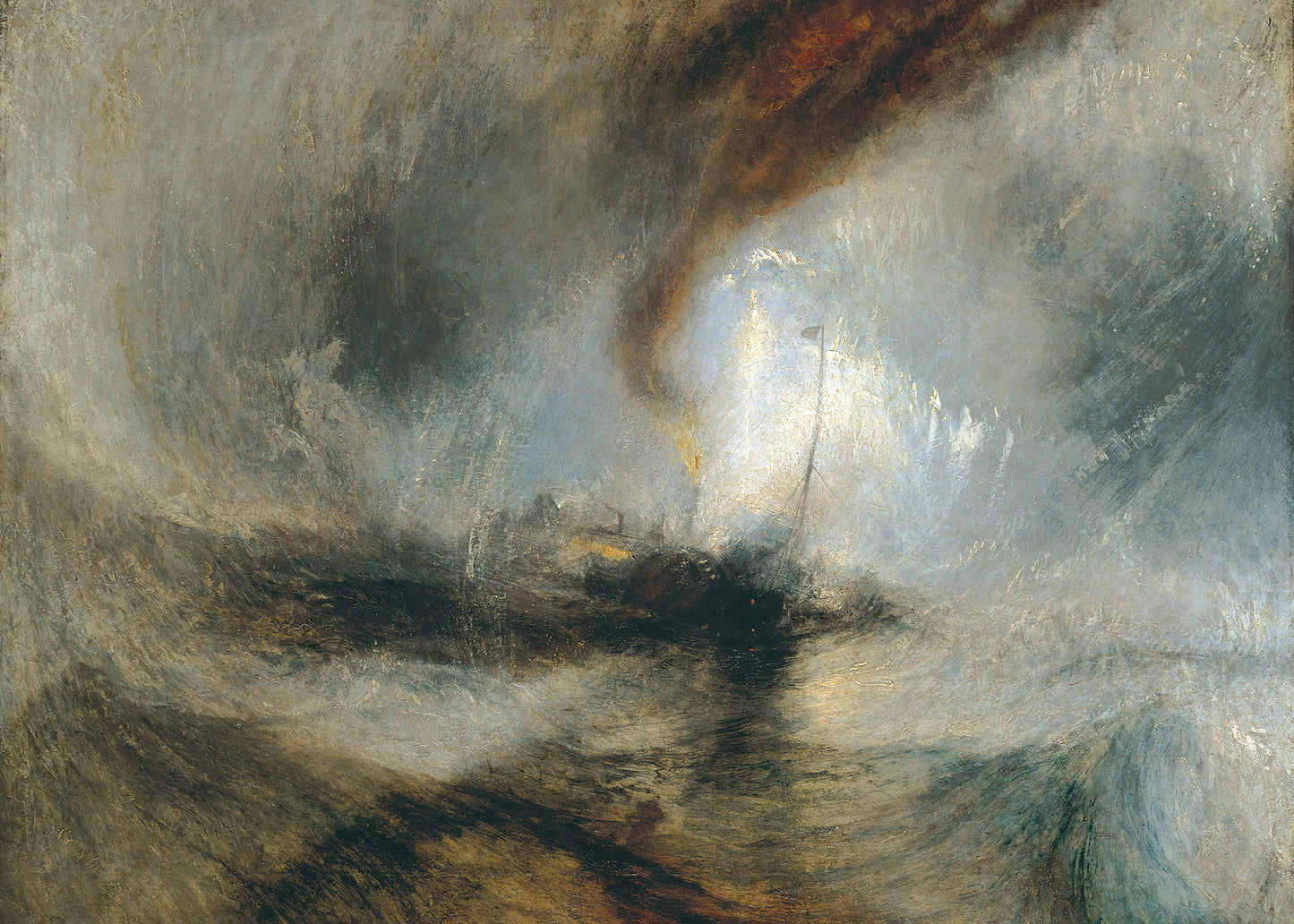 Turner - Tempesta di neve | Stampa piatta HD o in 3D
