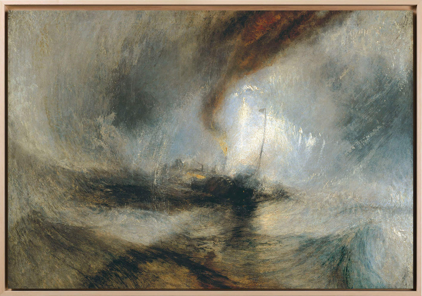 Turner - Tempesta di neve | Stampa piatta HD o in 3D