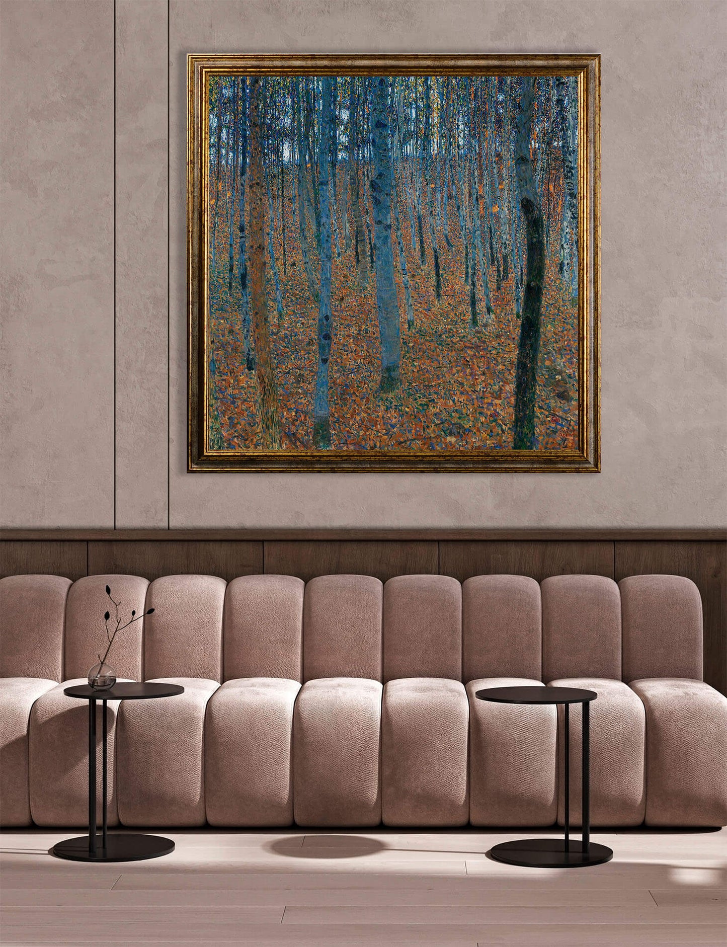 Klimt - Bosco di betulle | Stampa piatta HD o in 3D