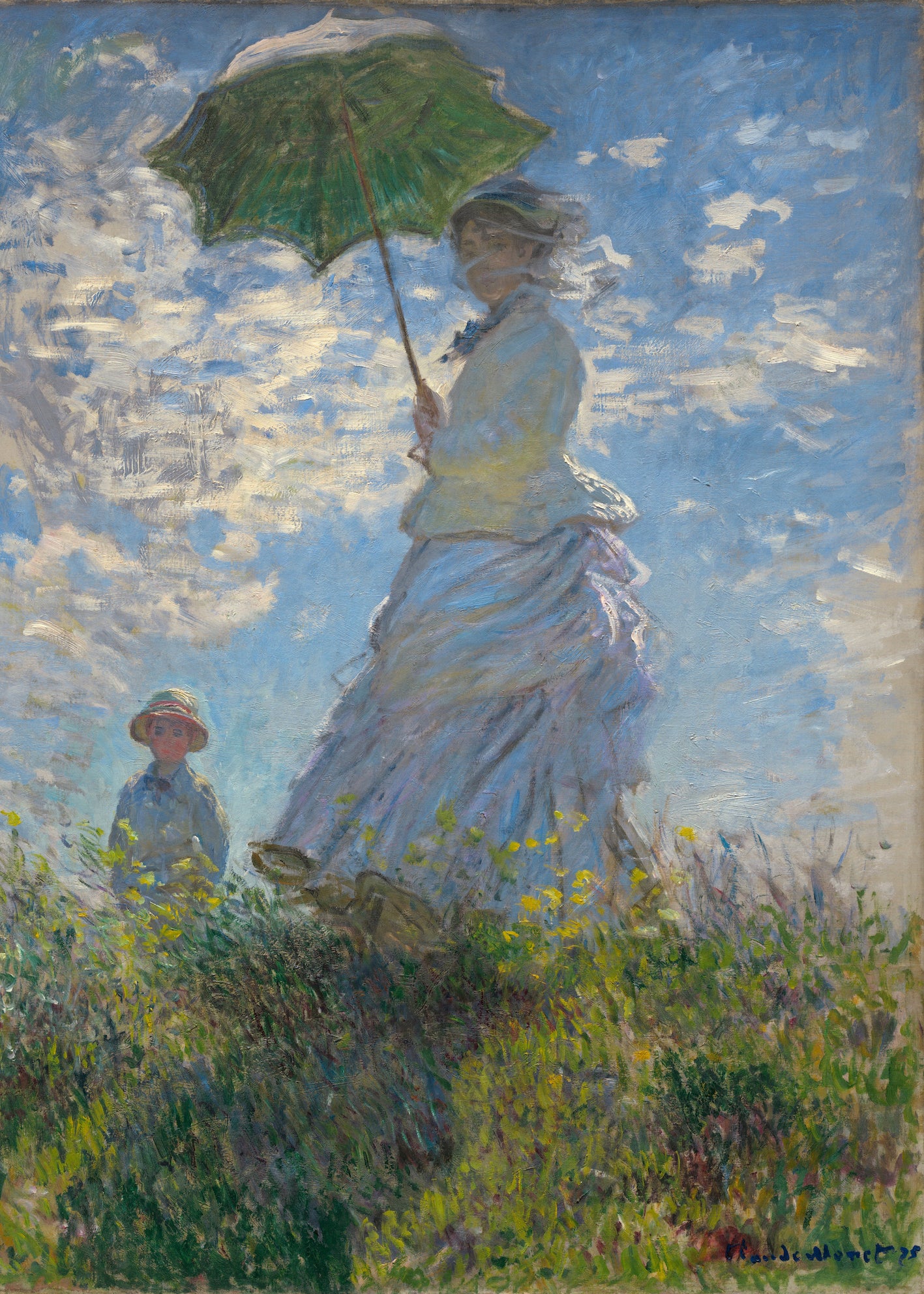 Monet - La passeggiata | Stampa piatta HD o in 3D