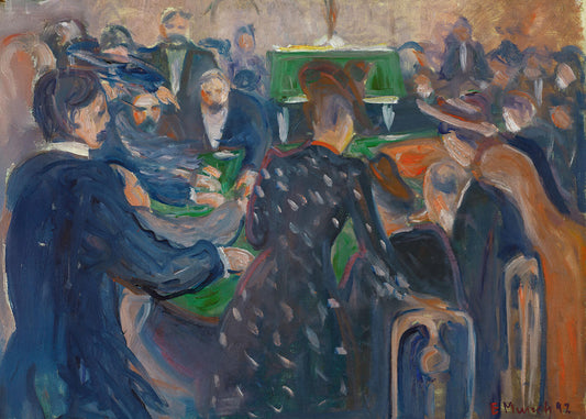 Munch -Giocatori d'azzardo a Monte Carlo | Stampa piatta HD o in 3D