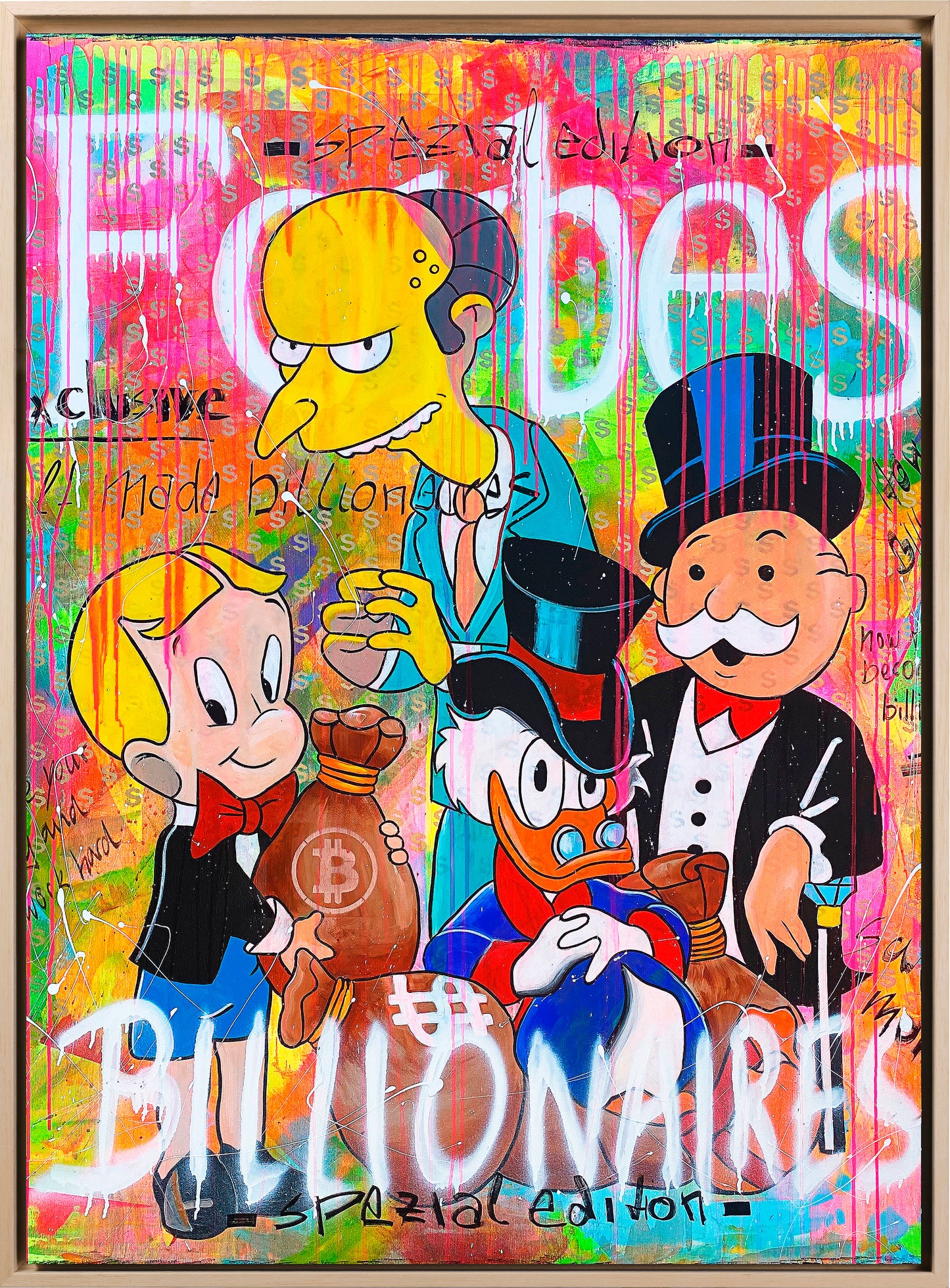 Street art - Billionaires | Stampa piatta HD o in 3D