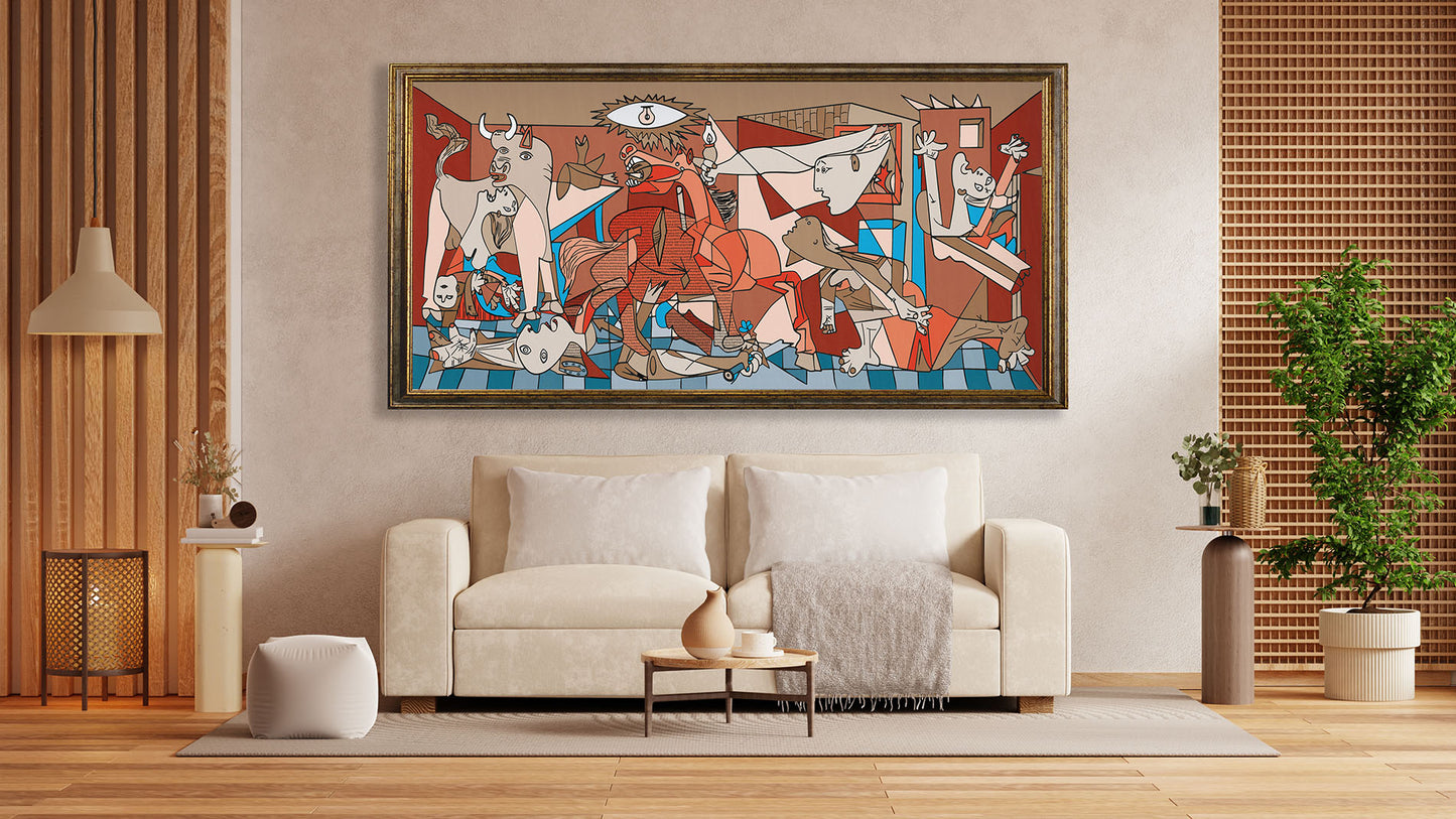 Ispirazione Picasso - Guernica Pop 2 | Stampa piatta HD o in 3D