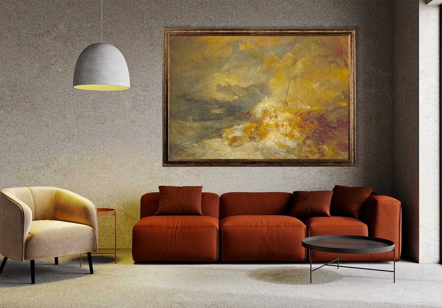 Turner - Disastro nel mare | Stampa piatta HD o in 3D