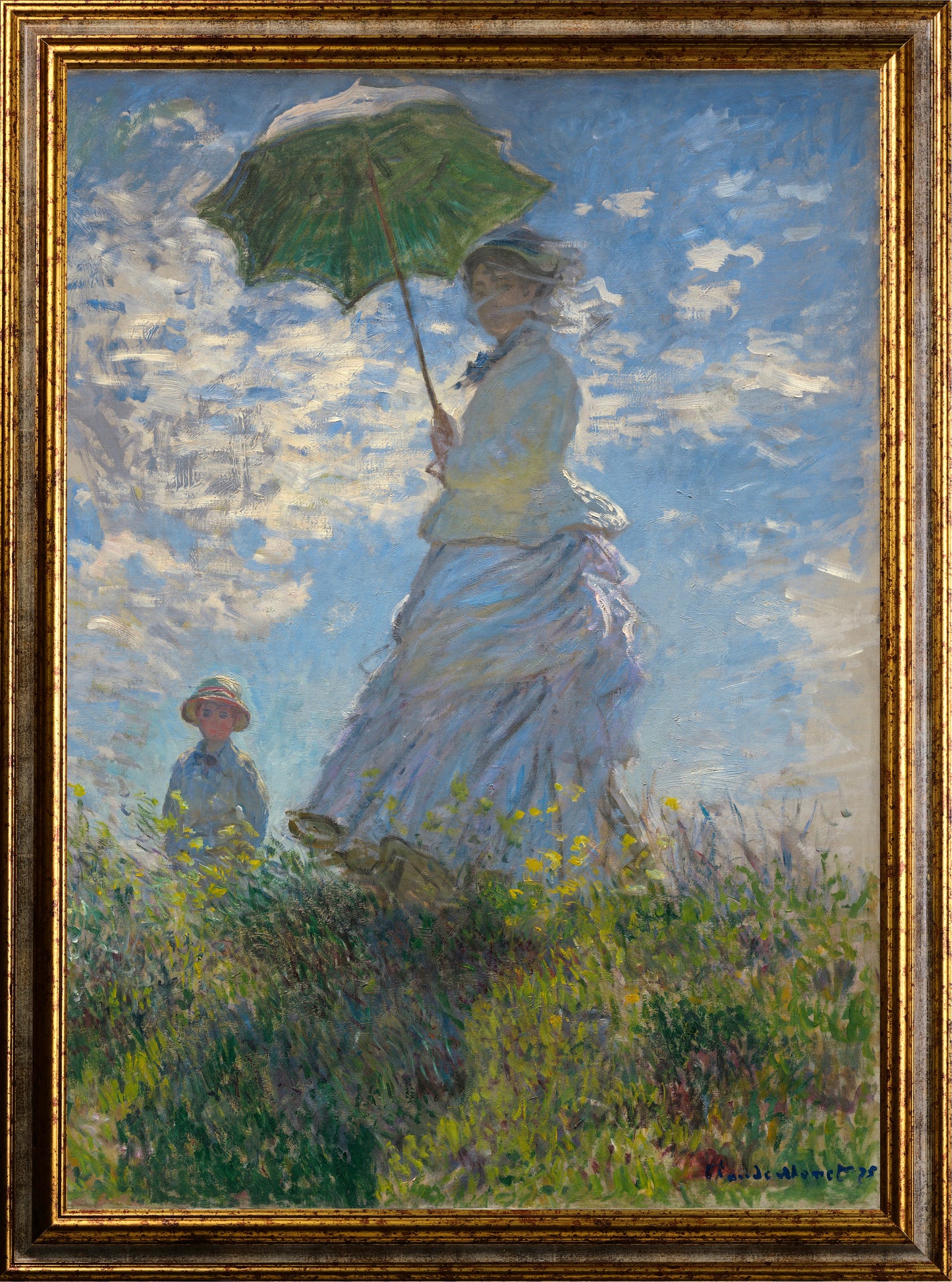 Monet - La passeggiata | Stampa piatta HD o in 3D